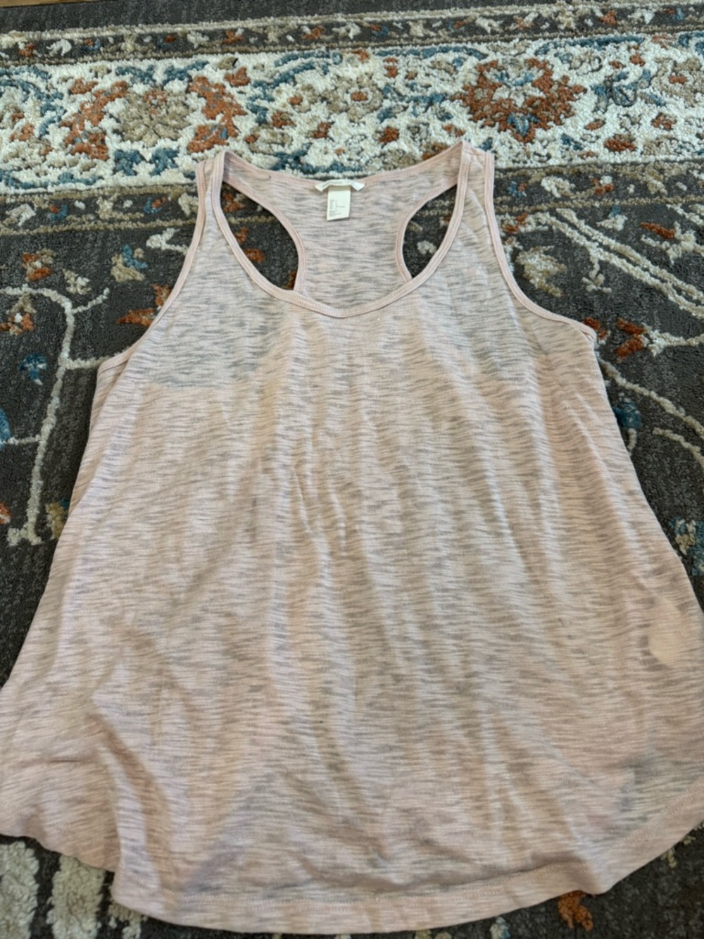 H&M‎ Tank Top Racer Back Women's Sz Large Pink